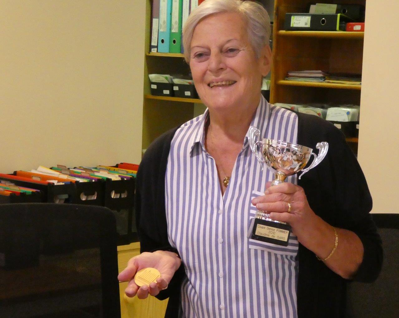 Médaille pour Claudine Desars 24 54